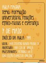 Aula Magna: formação universitária, relações étnico-raciais e esperança