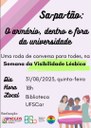 Evento UFSCar Sorocaba - Sa-pa-tão: armário dentro e fora da universidade