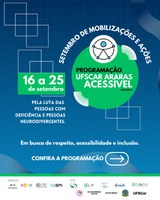 UFSCar Araras Acessível: 16 a 25 de Setembro